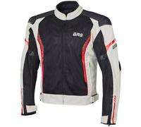 GMS Samu Mesh Motorcycle Textile Jacket, grey/black/red, size 5XL