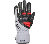 GMS Stockholm WP waterproof Motorcycle Gloves, black/grey/red, size 3XL