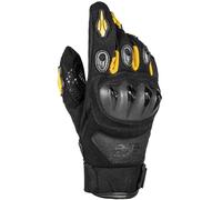 GMS Tiger Motorcycle Motorcycle Gloves, black-yellow, size 3XL for Men