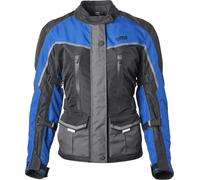 GMS Twister Neo waterproof Ladies Motorcycle Textile Jacket, black-blue, size S for Women