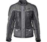 GMS Twister Neo waterproof Ladies Motorcycle Textile Jacket, black-grey, size XS for Women