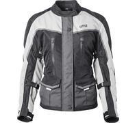 GMS Twister Neo waterproof Ladies Motorcycle Textile Jacket, black-grey-white, size 5XL for Women