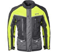 GMS Twister Neo waterproof Motorcycle Textile Jacket, black-yellow, size 3XL for Men