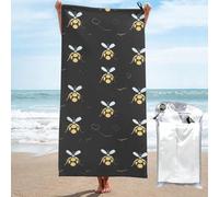 GMSGHJHDR 3d Bumble Bees Microfibre Beach Towel Extra Large,Lightweight Beach Towels For Adults,Swimming Towel,Quick Dry,Oversized 160 X 80cm, Travel Towels For Beach Travel Camping
