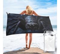 GMSGHJHDR Black Spider Microfibre Beach Towel Extra Large,Lightweight Beach Towels For Adults,Swimming Towel,Quick Dry,Oversized 160 X 80cm, Travel Towels For Beach Travel Camping