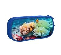 GMSGHJHDR Clown Fish 3D Print Large Capacity Pencil Pen Case, School Stationery Organizer Bag with Compartments Zip, Pencase Pencil Pouch for Girls Boys Students College Office