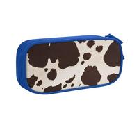GMSGHJHDR Cow Fur Print 3D Print Large Capacity Pencil Pen Case, School Stationery Organizer Bag with Compartments Zip, Pencase Pencil Pouch for Girls Boys Students College Office