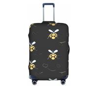 GMSGHJHDR Elastic Luggage Covers for Suitcases Bumble Bees Suitcase Cover, Durability Trolley Case Protector, Travel Luggage Cover Suitcase Protector Fits 18-32 Inch Luggage