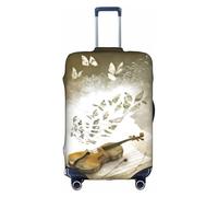 GMSGHJHDR Elastic Luggage Covers for Suitcases Butterfly and Cello Suitcase Cover, Durability Trolley Case Protector, Travel Luggage Cover Suitcase Protector Fits 18-32 Inch Luggage