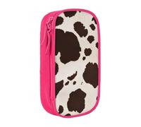 GMSGHJHDR Large Capacity Pencil Pen Case Cow Fur Print 3D Print School Stationery Organizer Bag with Compartments Zip, Pencase Pencil Pouch for Girls Boys Students College Office