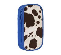 GMSGHJHDR Large Capacity Pencil Pen Case Cow Fur Print 3D Print School Stationery Organizer Bag with Compartments Zip, Pencase Pencil Pouch for Girls Boys Students College Office