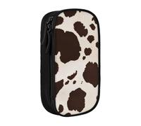 GMSGHJHDR Large Capacity Pencil Pen Case Cow Fur Print 3D Print School Stationery Organizer Bag with Compartments Zip, Pencase Pencil Pouch for Girls Boys Students College Office