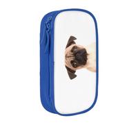 GMSGHJHDR Large Capacity Pencil Pen Case Cute Cry Pug 3D Print School Stationery Organizer Bag with Compartments Zip, Pencase Pencil Pouch for Girls Boys Students College Office