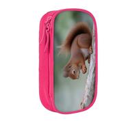 GMSGHJHDR Large Capacity Pencil Pen Case .Cute Squirrel. 3D Print School Stationery Organizer Bag with Compartments Zip, Pencase Pencil Pouch for Girls Boys Students College Office