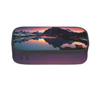 GMSGHJHDR Large Capacity Pencil Pen Case Norway Islands 3D Print, School Stationery Organizer Bag with Zip Compartments, Pencil Pouch for Girls Boys Students