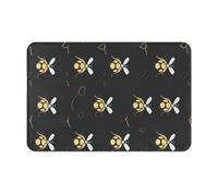 GMSGHJHDR Welcome Door Mat 15.7x23.6in, Bumble Bees Print Entryway Mat, Anti-Slip Soft & Cozy Doormats For Outdoor, Indoor, Entrance, Patio, Front & Back Doors