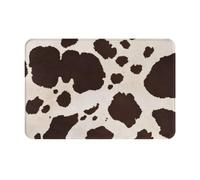 GMSGHJHDR Welcome Door Mat 15.7x23.6in, Cow Fur Print Print Entryway Mat, Anti-Slip Soft & Cozy Doormats For Outdoor, Indoor, Entrance, Patio, Front & Back Doors