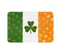 GMSGHJHDR Welcome Door Mat 15.7x23.6in, Irish Flag Print Entryway Mat, Anti-Slip Soft & Cozy Doormats For Outdoor, Indoor, Entrance, Patio, Front & Back Doors