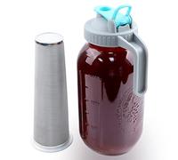 GMSWEET Mason Jar Cold Brew Coffee Maker 64 OZ (2 Quart) Wide Mouth Cold Brew Pitcher With Brew Filter For Coffee, Iced Tea, Sun Tea, Lemonade