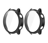 GMUJIAO [2 Pack Compatible with Oneplus Watch 2R for Hard Protective Case,Full Screen Coverage Protective Case Cover,Screen Protector Built-in Tempered Glass[Anti-Scratch]-Black