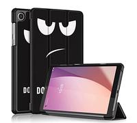GMUJIAO Case Compatible with Lenovo Tab M8 4th Gen 8 inch,Stand Function Ultra Thin PU Leather Phone Case with Three Folding Holder[Anti Fall]-Big Eyes