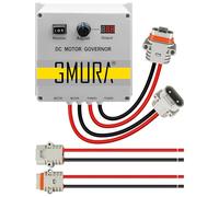 GMURA Waterproof PWM Motor Speed Controller DC 12-24V 50A, with Voltage Display & Adjustable Potentiometr & Forward Brake Reverse Switch, for 55 lbs Trolling Motors, Upgrade 2nd Generation