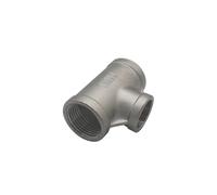 GMVGKLCPCF 1/4'' - 2'' BSP Female Thread Reducing Tee Type 316 Stainless Steel Water Casting Pipe Fitting 316L Joint 3 Ways Connector(1 to 1I2)