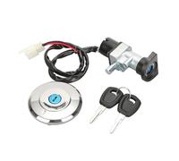 GMVGKLCPCF 1 Set 3 Wire Motorcycle Ignition Switch Lock + Fuel Gas Tank Cap Cover With 2 Keys Accessories Fit For Harley Street 500/750