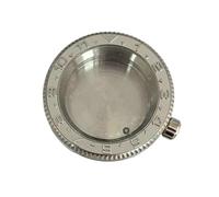 GMVGKLCPCF 42mm Round Canned Watch Case Fit For NH35 NH36 4R35 4R36 Movement Stainless Steel Sapphire Glass Cases(Convex Steel)