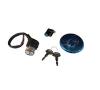 GMVGKLCPCF Motorcycle Ignition Switch Lock Fuel Gas Tank Cap Cover 6 Wire Set Fit For Suzuki Gn125 GN 125 125cc Spare Parts(Full set)