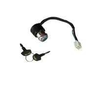 GMVGKLCPCF Motorcycle Ignition Switch Lock Fuel Gas Tank Cap Cover 6 Wire Set Fit For Suzuki Gn125 GN 125 125cc Spare Parts(Master lock)