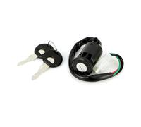 GMVGKLCPCF Universal Motorcycle Ignition Key Switch Lock 4 Wire Electric Fit For ATV Go Kart Scooter Start Parts Compatible