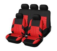 GMVZGQW 2/5PCS Car Seat Covers Set Universal Fit Most Car Covers with Tire Detail Suitable for Independent Seat Covers for Replacement(RED)