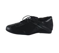 GMVZGQW Latin Dance Shoes for Men Practice Sneakers for Ballroom Dancing Waltz Latin Dance Shoes Black Suede Sole Dance Sneakers for Latin Dance, Black/White, 6 UK