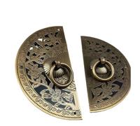 GMVZGQW Pull Handle Antique Copper Cabinet Handle Shoees Wardrobe Door Brass Retro Furniture Knob Engraved Round Handles Door Decoration for Cabinet Door(Flowers Bronze Color,Diameter 110mm)