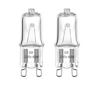 GMY Halogen G9 Oven Bulbs 40W 230V G9 Oven Lamp for Neff/AEG/Zanussi/Bosch/Oven Light Bulb 2 Pack [Energy Class G]