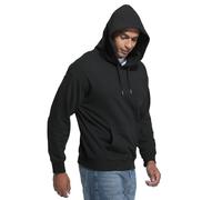 GMYG Accessible Luxury Multiple colour options Men’s Hoodie 100% Cotton 11oz/yd² Women's Pullover Kangaroo Pocket Unisex Hooded Sweatshirt Jumper (Black,XL)
