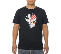 GMYG Bleach Japanese Anime Ichigo Kurosaki Hollow Face Mask Graphic Print Premium Short Sleeve Men/Women 100% Cotton T-Shirt (Black, S)