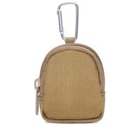 GMYIAK Coin Purse with Zip, Change Purses Small Organiser Bags Canvas for Home, Coin Purse Key Ring Bags for Waist Pack, brown, standard size, Modern