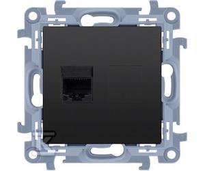 GN.1-KR.COMP.RJ45 CAT6E BLACK SIMON10 C61E.01/49