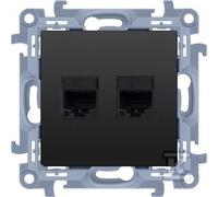 GN.2-KR.COMP.RJ45 CAT6 BLACK SIMON10 C62.01/49