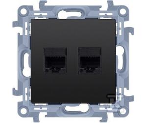 GN.2-KR.COMP.RJ45 CAT6 BLACK SIMON10 C62.01/49