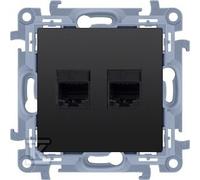 GN.2-KR.COMP.RJ45 CAT6E BLACK SIMON10 C62E.01/49