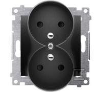 Double plug socket with grounding with Simon 54 DGZ2MZ.01/49