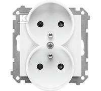 GN.2-KR.Z/U White Matte Socket SIMON55 TGZ2MCZ.01/111