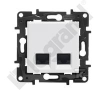 GN.2XRJ45 CAT.5E UTP WHITE NILOE STEP 863160B