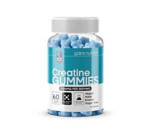 GN Creatine Gummies | 60 Chewable Creatine Gummies for Men & Women - 3000mg Creatine-Monohydrate Per Serving | Berry Flavour, Non-GMO & Suitable for Vegans & Vegetarians