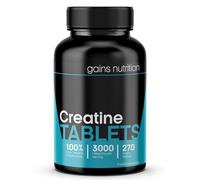 GN Creatine Tablets | 270 Creatine Monohydrate Tablets for Men & Women | High Strength 3000mg Monohydrate Per Serving | Non-GMO & Gluten Free