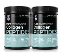 GN Hydrolysed Bovine Collagen Peptides Powder, Unflavoured, Type I and III with 18 Amino Acids, 70 Servings, 700g, Supports Joints, Skin and Hair, 2 Pack