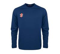 GN Matrix V2 Long Sleeve Adult Cricket T-Shirt - Navy - New for 2023 (L)